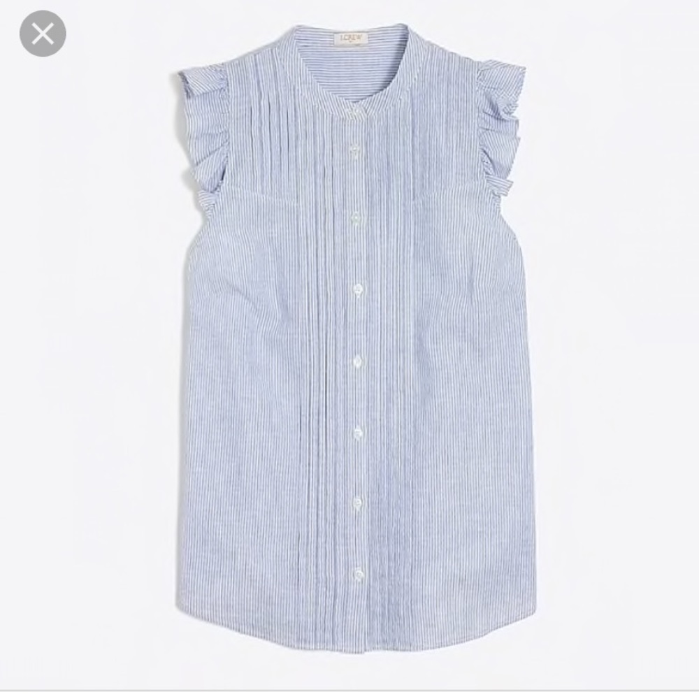 NWT J Crew Factory Button Down Sleeveless blouse